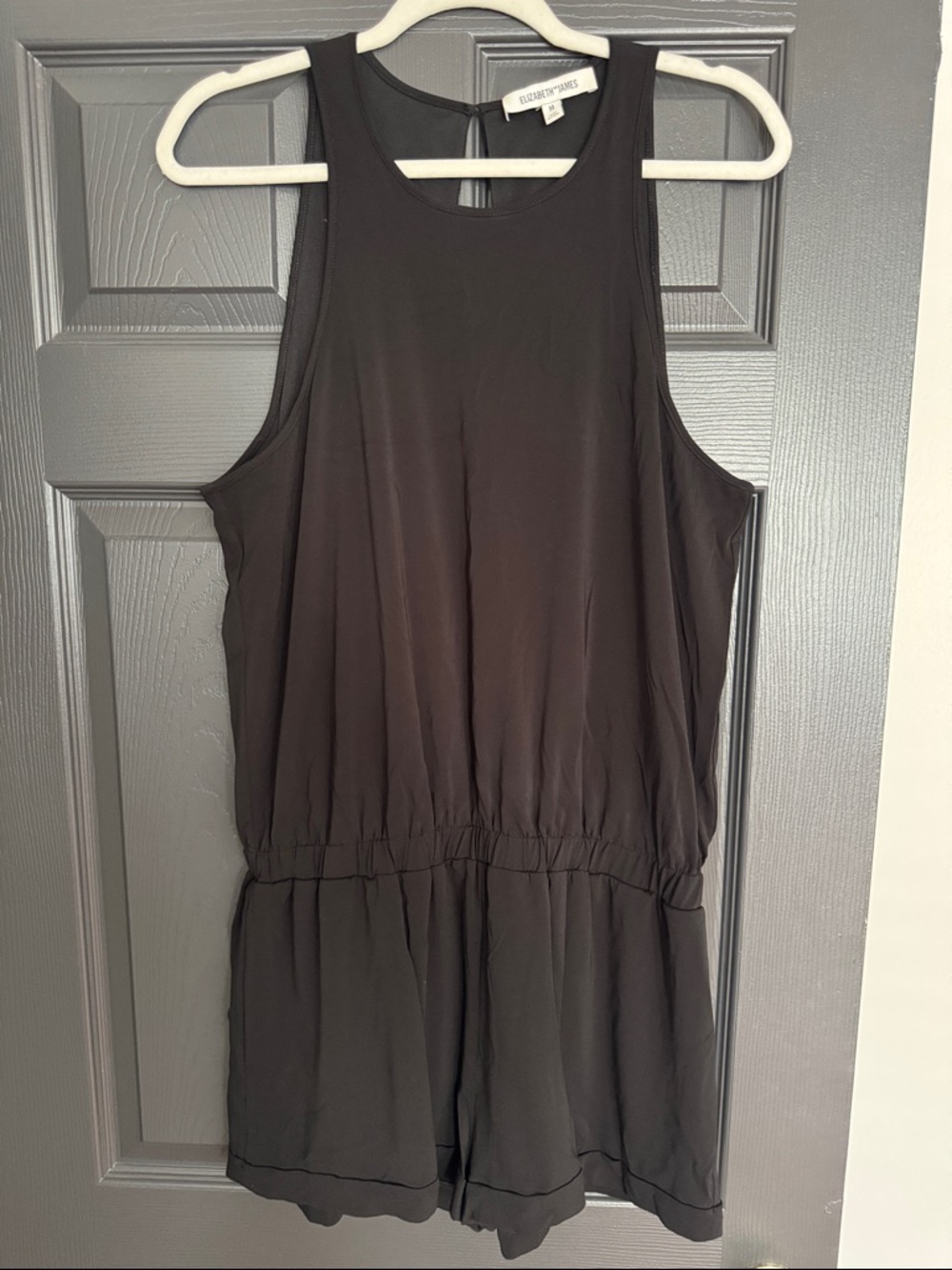 Elizabeth and James Black Sleeveless Romper